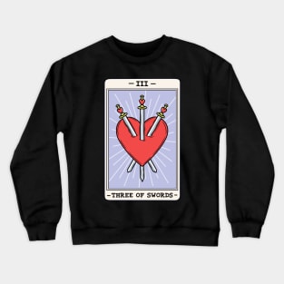 Three of swords Crewneck Sweatshirt